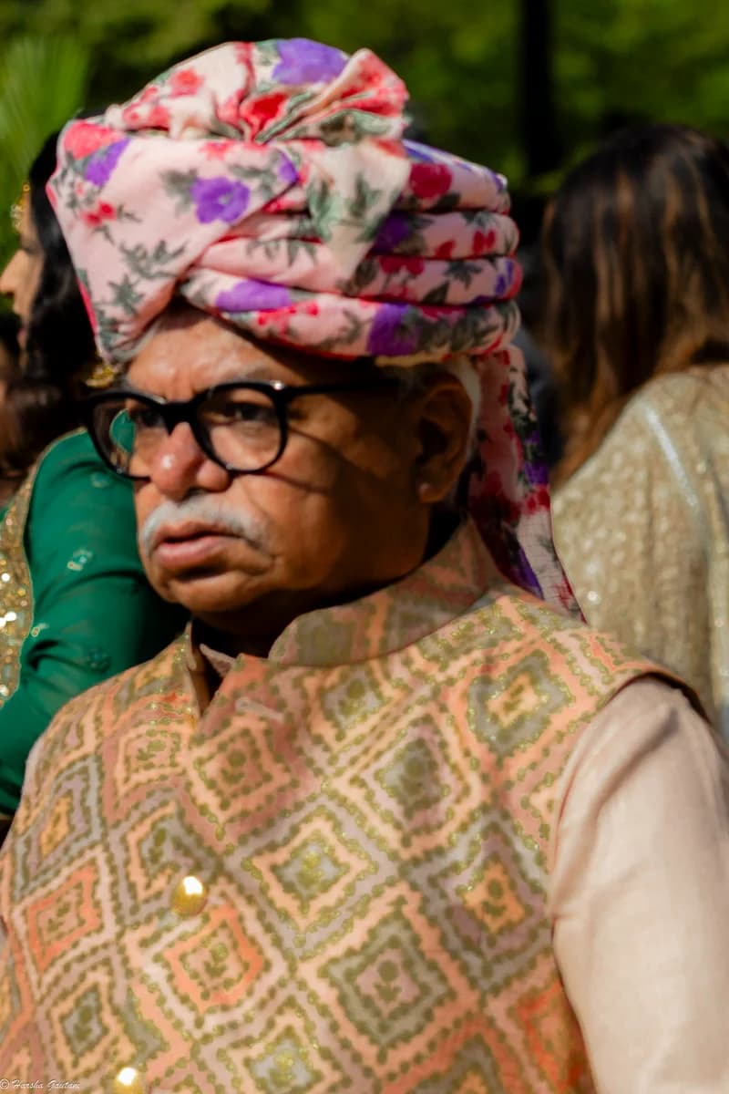 A senior in his traditional dress